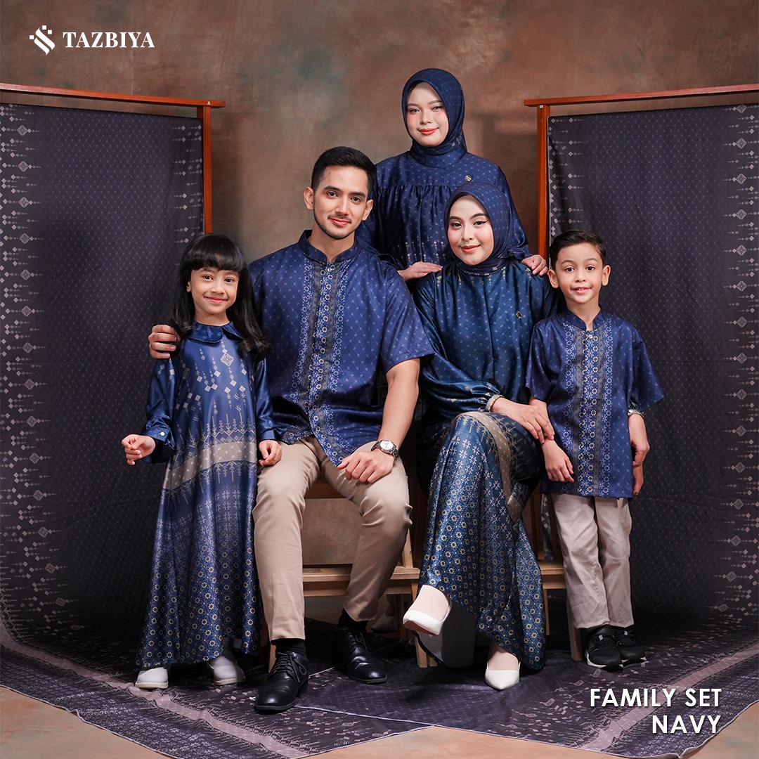 TAZBIYA SARIMBIT SERIES GELAP | Baju Sarimbit Lebaran | Baju Sarimbit | Baju Sarimbit Keluarga | Sarimbit 2025
