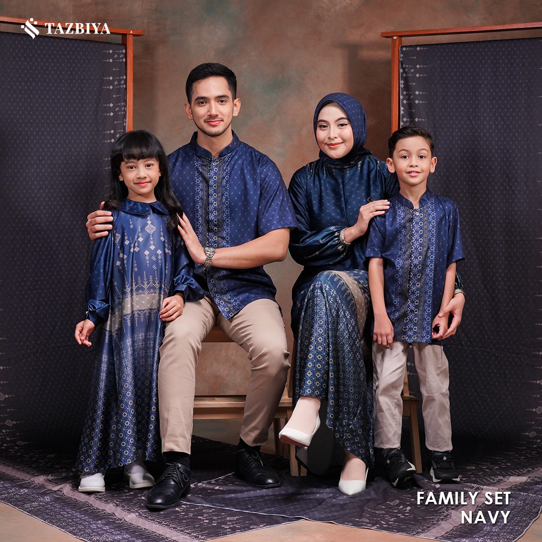 TAZBIYA SARIMBIT SERIES GELAP | Baju Sarimbit Lebaran | Baju Sarimbit | Baju Sarimbit Keluarga | Sarimbit 2025