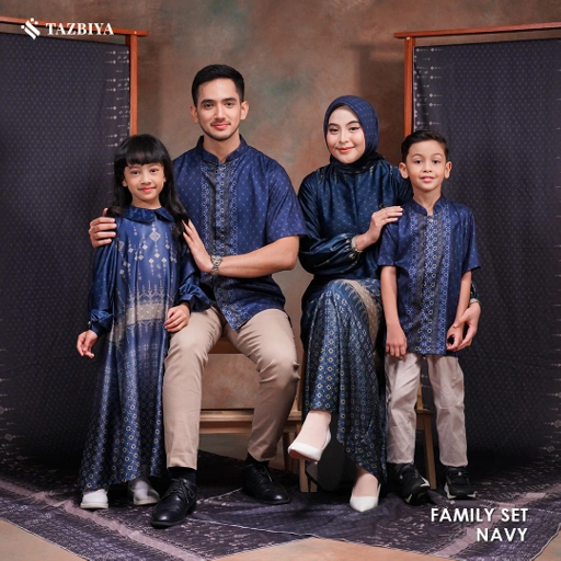 Image of TAZBIYA SARIMBIT SERIES GELAP | Baju Sarimbit Lebaran | Baju Sarimbit | Baju Sarimbit Keluarga | Sarimbit 2025