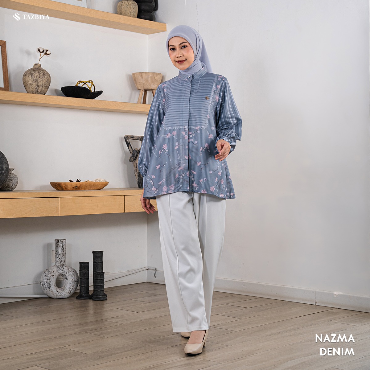 TAZBIYA BLOUSE NAZMA SERIES | BLOUSE PREMIUM | ATASAN WANITA