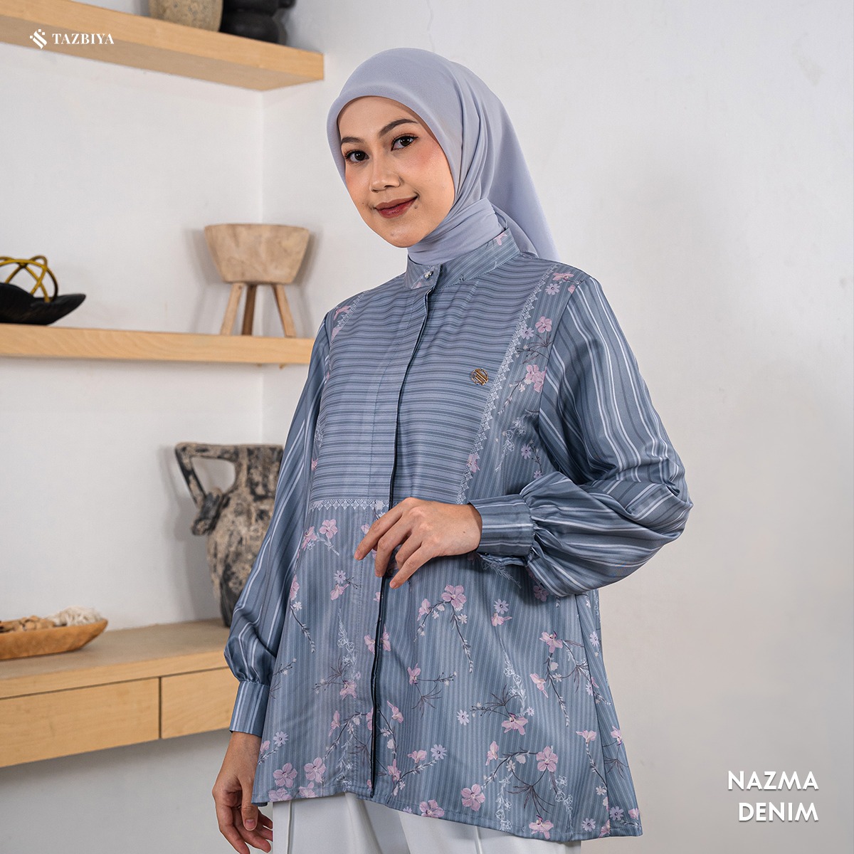 TAZBIYA BLOUSE NAZMA SERIES | BLOUSE PREMIUM | ATASAN WANITA