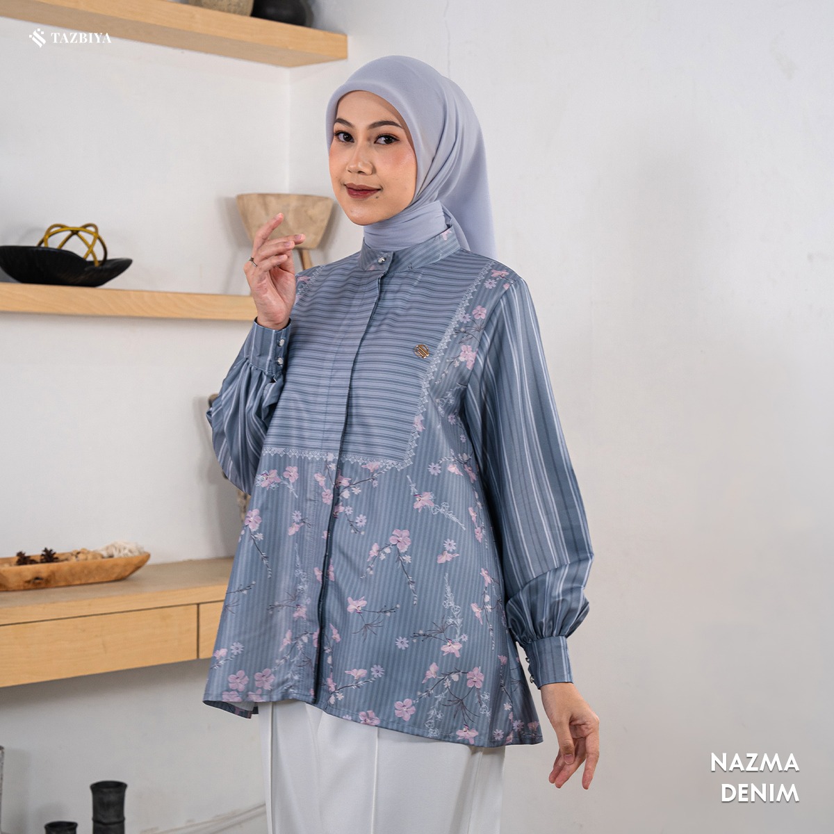 TAZBIYA BLOUSE NAZMA SERIES | BLOUSE PREMIUM | ATASAN WANITA