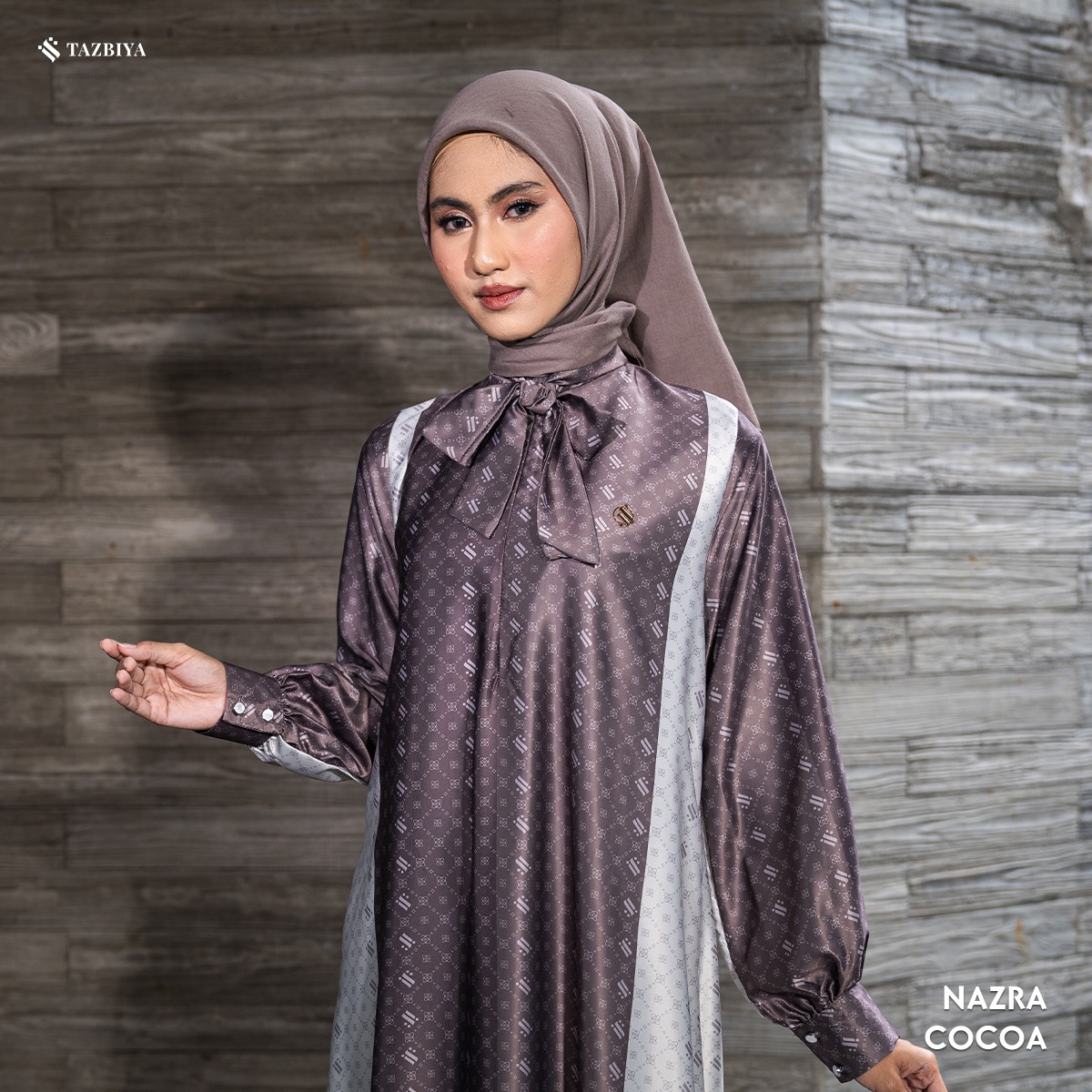 TAZBIYA MUSLIMWEAR GAMIS SILK NAZRA SERIES