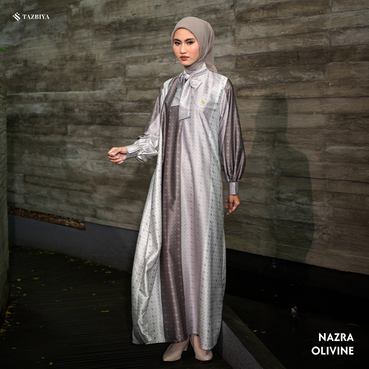TAZBIYA MUSLIMWEAR GAMIS SILK NAZRA SERIES