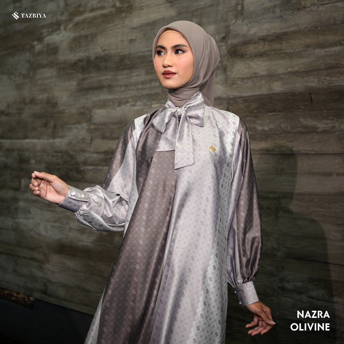 TAZBIYA MUSLIMWEAR GAMIS SILK NAZRA SERIES