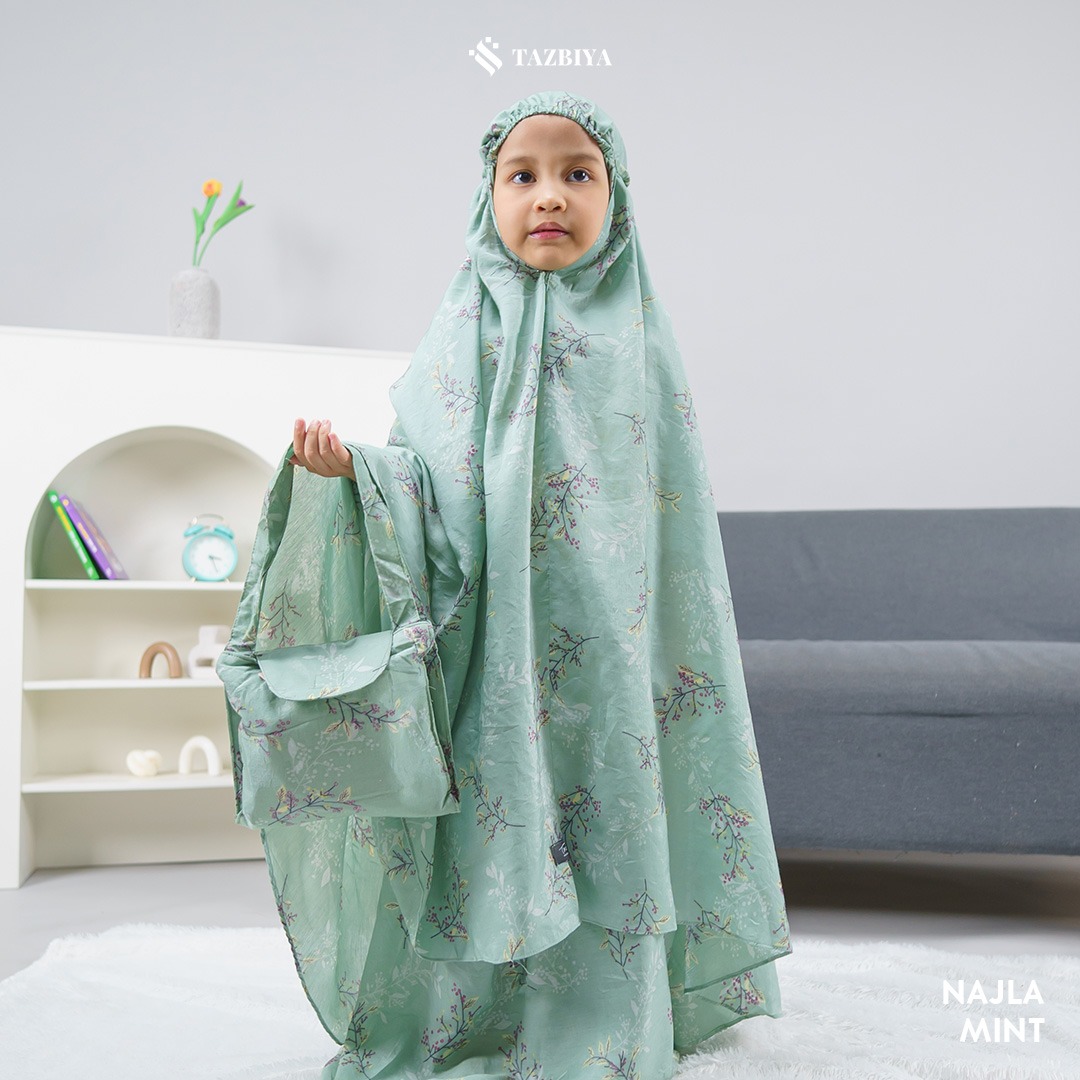 MUKENA ANAK TAZBIYA NAJLA SERIES I Usia 5 - 12 Tahun