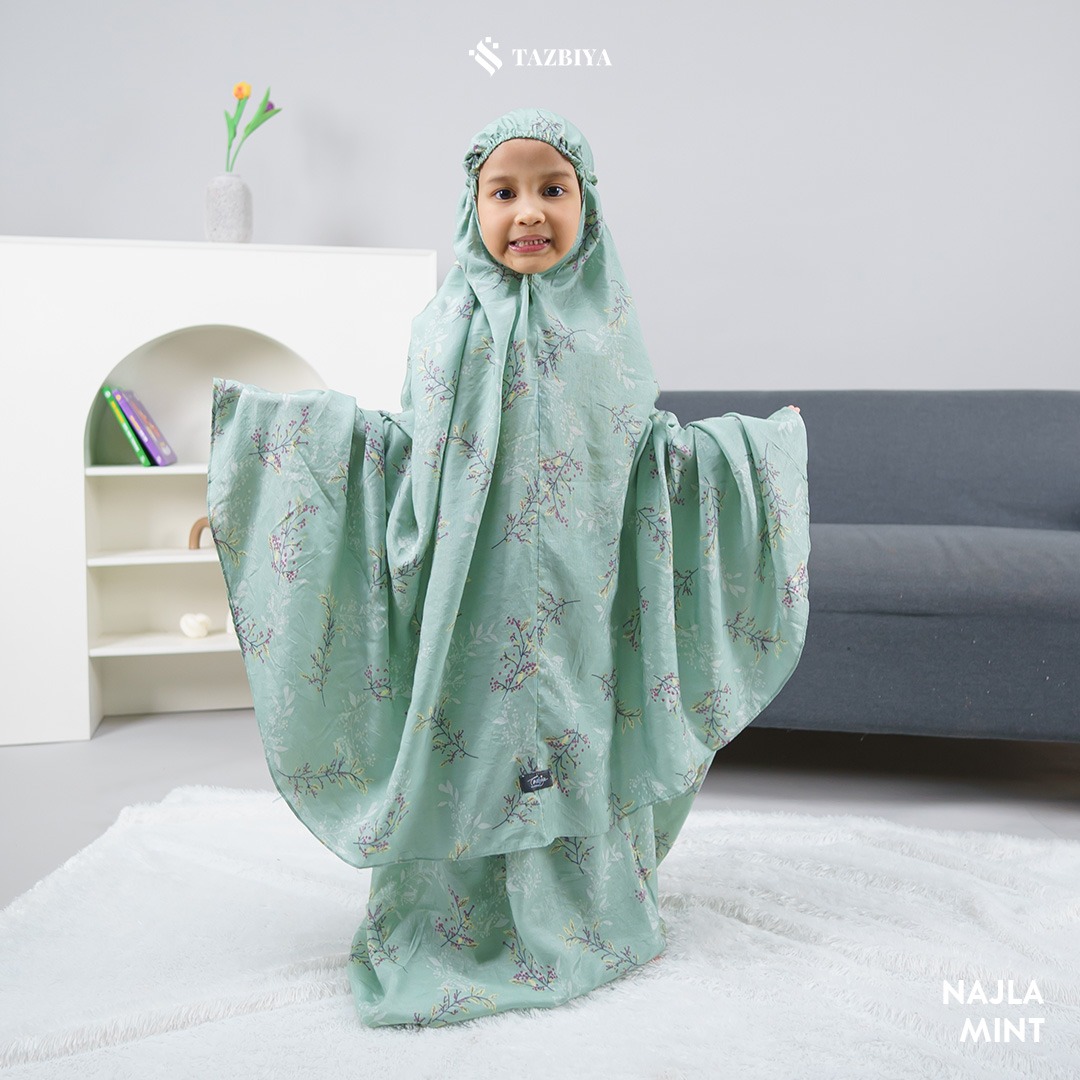 MUKENA ANAK TAZBIYA NAJLA SERIES I Usia 5 - 12 Tahun