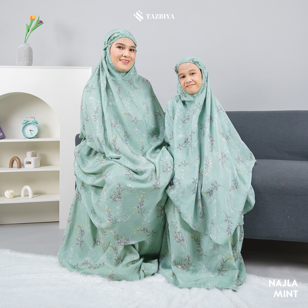 MUKENA ANAK TAZBIYA NAJLA SERIES I Usia 5 - 12 Tahun