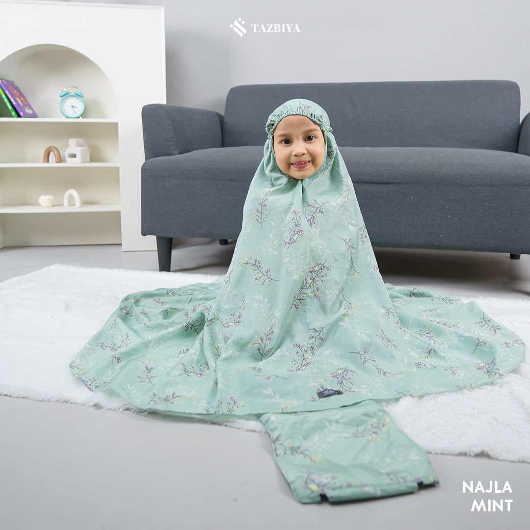 MUKENA ANAK TAZBIYA NAJLA SERIES I Usia 5 - 12 Tahun