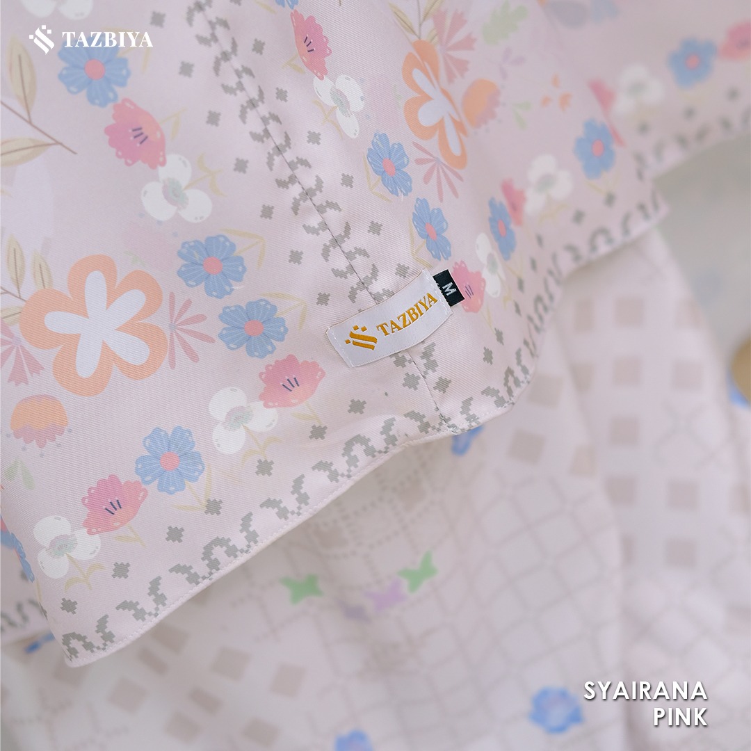 TAZBIYA MUKENA ANAK COTTON SYAIRANA SERIES | Mukena Anak Motif TK SD SMP | Mukena Anak 4-14 Tahun