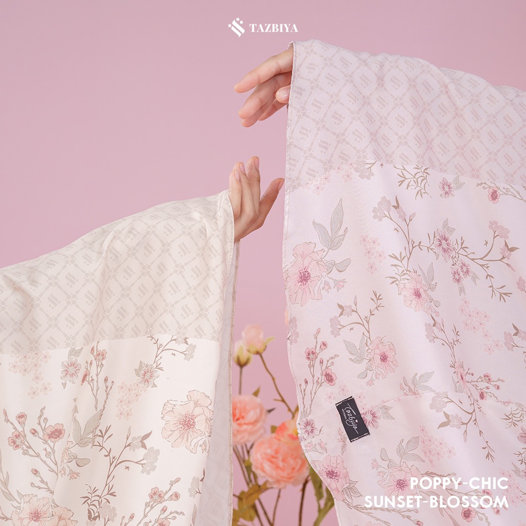 MUKENA TAZBIYA SET SAJADAH 2IN1 POPPY-CHIC SERIES ALLSIZE