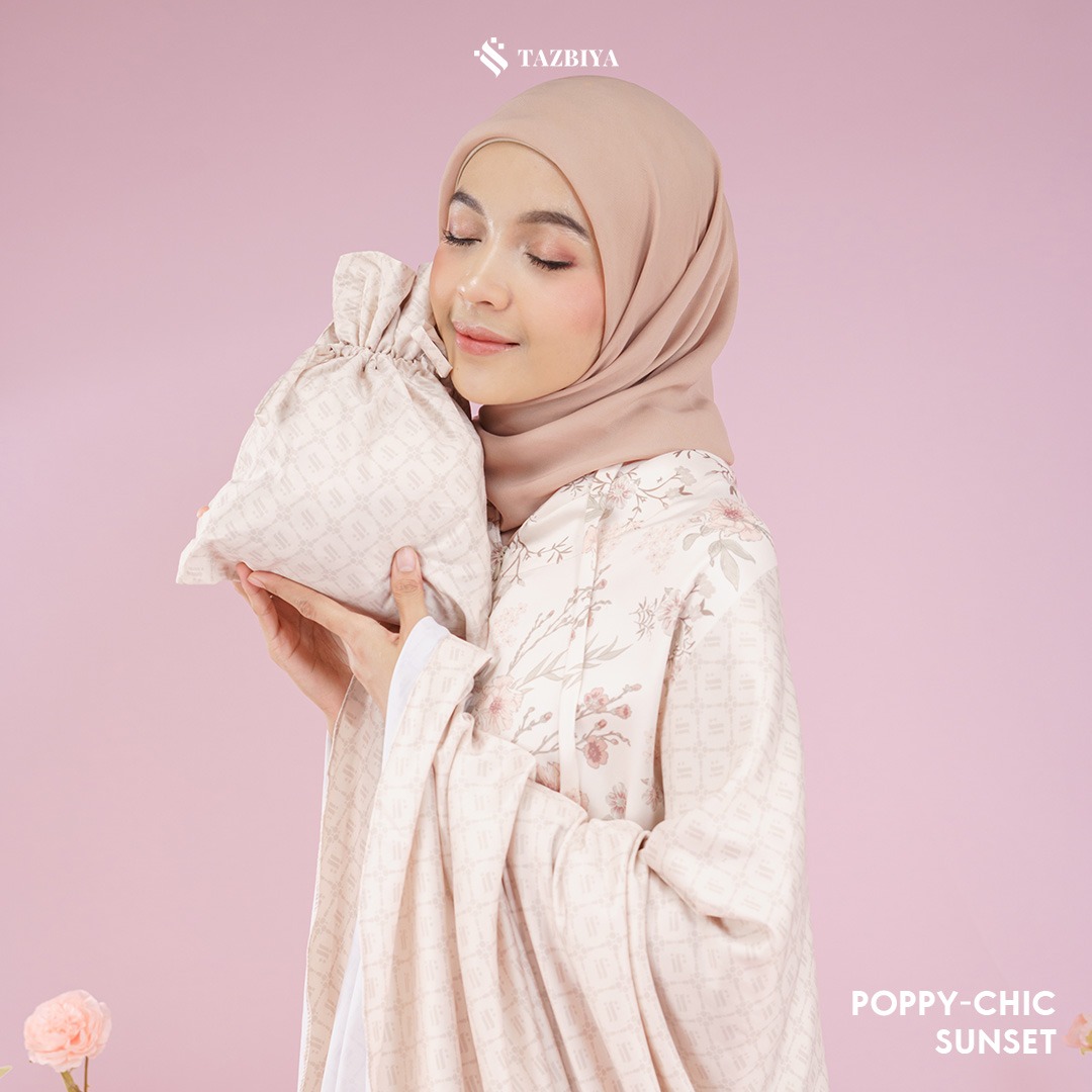 MUKENA TAZBIYA SET SAJADAH 2IN1 POPPY-CHIC SERIES ALLSIZE
