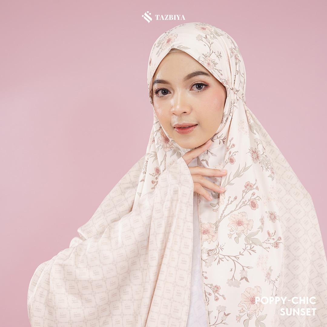 MUKENA TAZBIYA SET SAJADAH 2IN1 POPPY-CHIC SERIES ALLSIZE