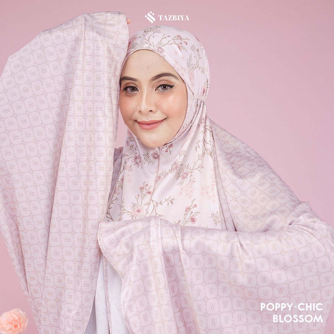 MUKENA TAZBIYA SET SAJADAH 2IN1 POPPY-CHIC SERIES ALLSIZE