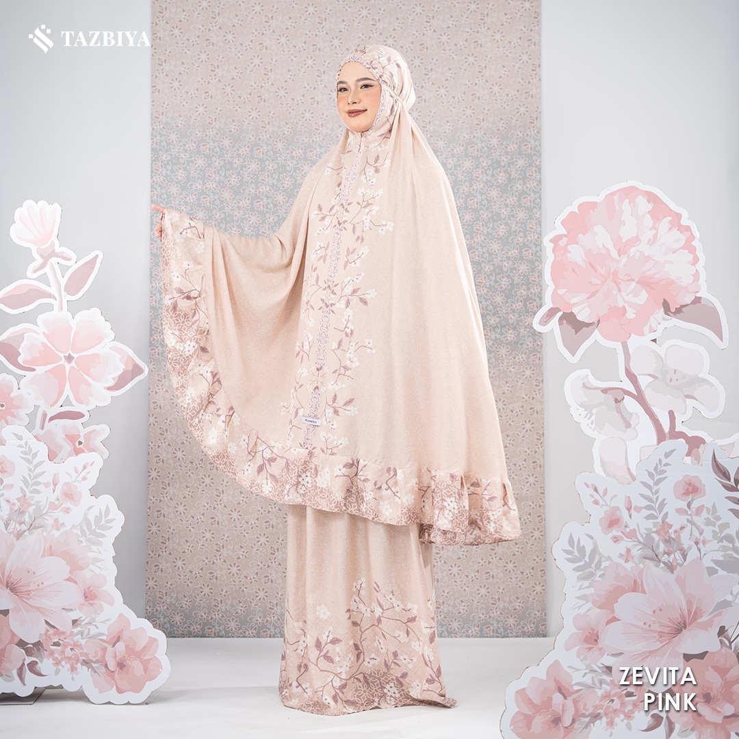 MUKENA TAZBIYA X KEMISO SAJADAH RAYON ZEVITA SERIES ALLSIZE