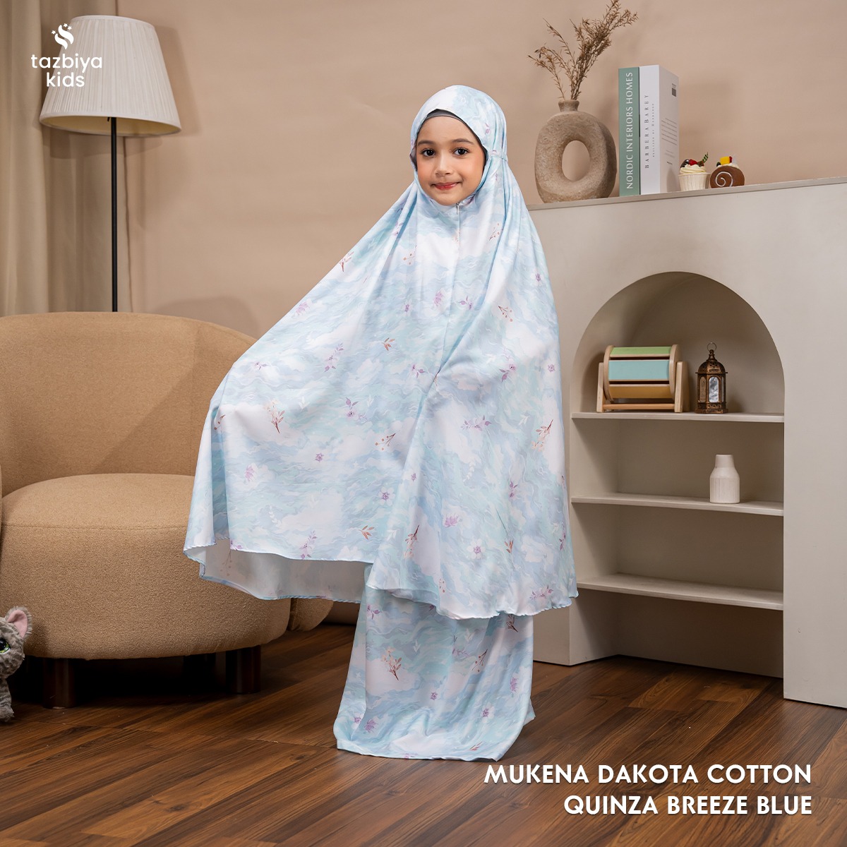 TAZBIYA MUKENA ANAK COTTON QUINZA SERIES | Mukena Anak Motif TK SD SMP | Mukena Anak 4-14 Tahun