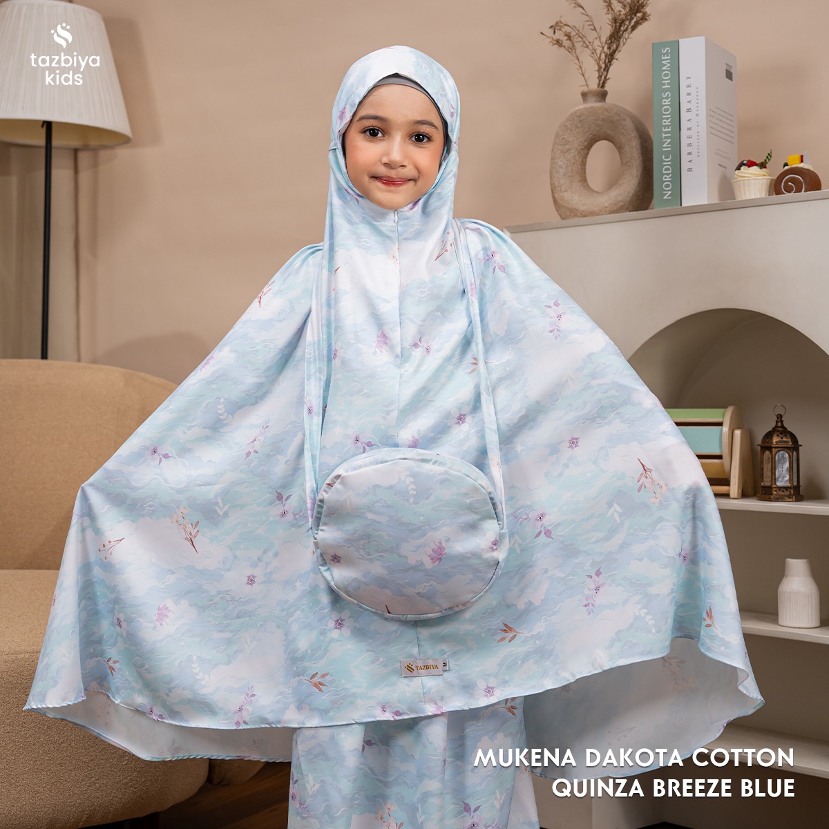 TAZBIYA MUKENA ANAK COTTON QUINZA SERIES | Mukena Anak Motif TK SD SMP | Mukena Anak 4-14 Tahun