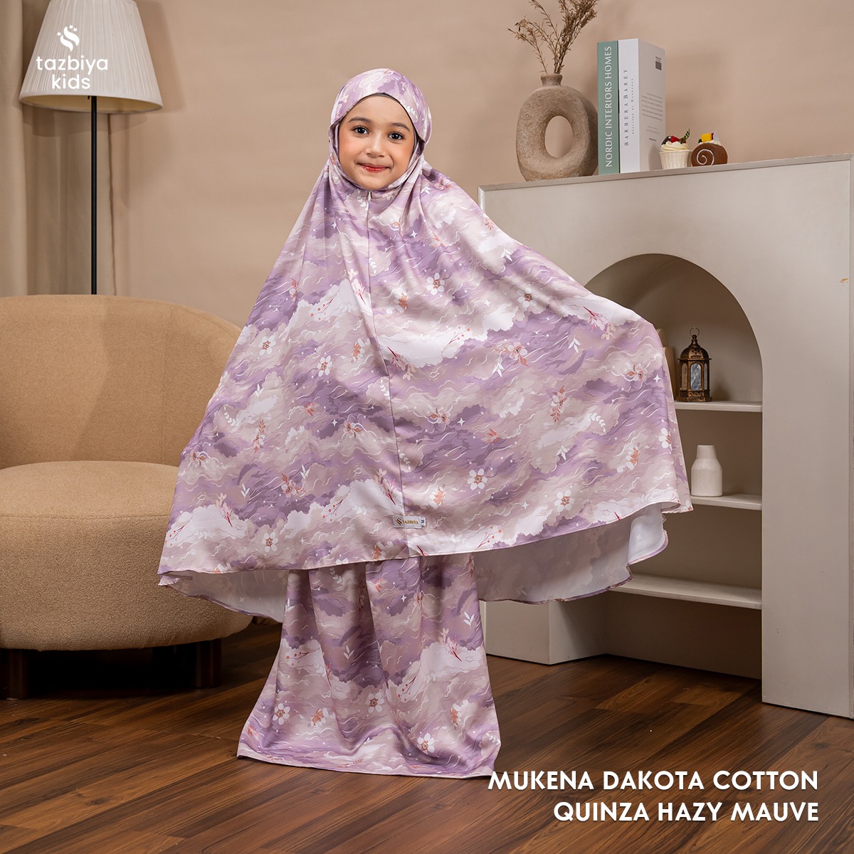 TAZBIYA MUKENA ANAK COTTON QUINZA SERIES | Mukena Anak Motif TK SD SMP | Mukena Anak 4-14 Tahun