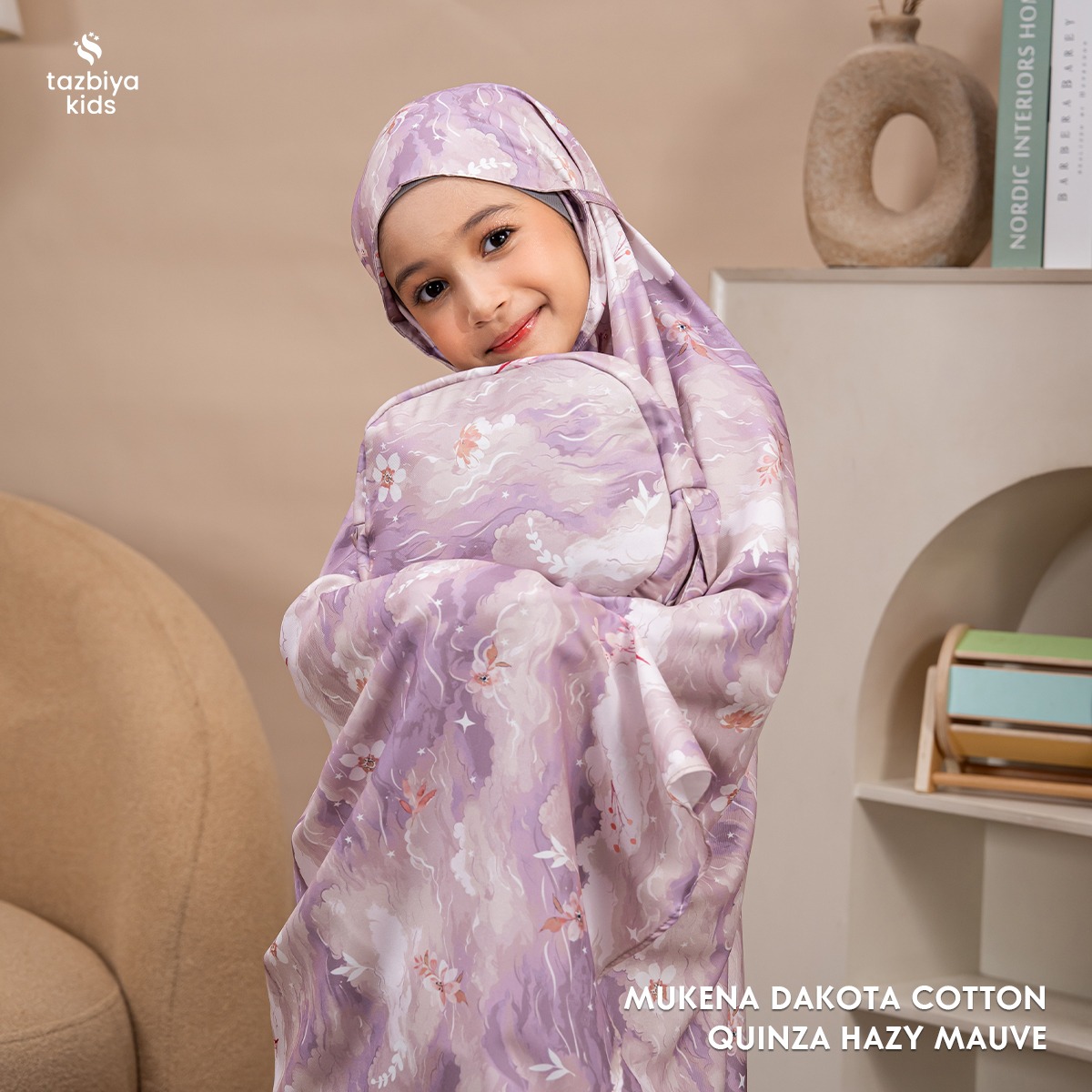 TAZBIYA MUKENA ANAK COTTON QUINZA SERIES | Mukena Anak Motif TK SD SMP | Mukena Anak 4-14 Tahun