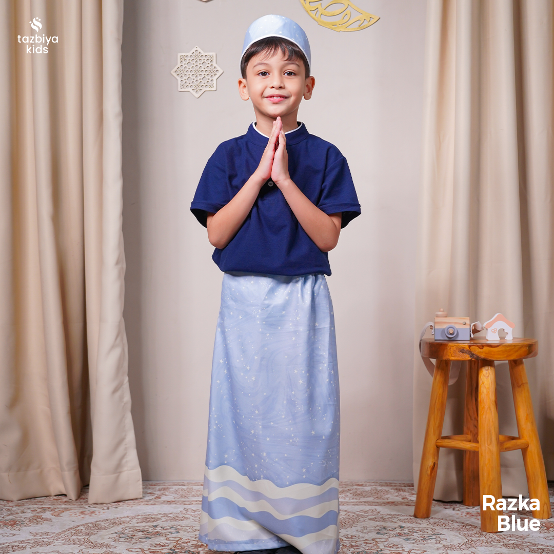 TAZBIYA SARUNG INSTAN + PECI ANAK LAKI-LAKI MOTIF | SARUNG ANAK INSTAN | SARUNG ANAK TK SD UMUR 1-10 TAHUN