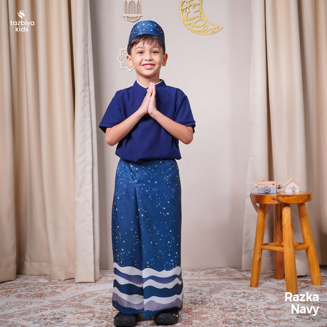 TAZBIYA SARUNG INSTAN + PECI ANAK LAKI-LAKI MOTIF | SARUNG ANAK INSTAN | SARUNG ANAK TK SD UMUR 1-10 TAHUN