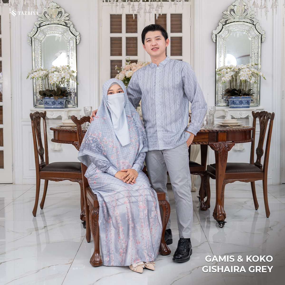 [PRE-ORDER] TAZBIYA SARIMBIT GISHAIRA SERIES | Baju Sarimbit Lebaran | Baju Sarimbit | Baju Sarimbit Keluarga | Sarimbit 2026