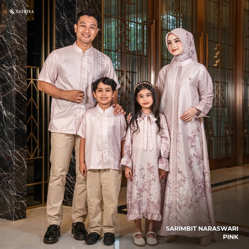 Image of [READY STOCK] TAZBIYA SARIMBIT NARASWARI SERIES | Baju Sarimbit Lebaran | Baju Sarimbit | Baju Sarimbit Keluarga | Sarimbit 2026