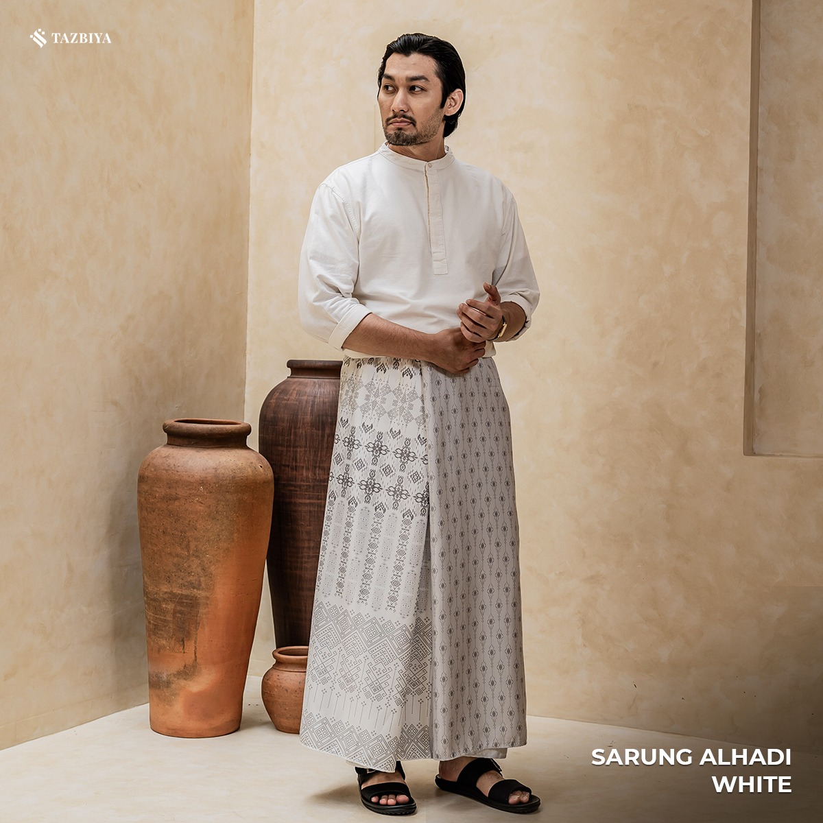 TAZBIYA PRAYER-SET SARUNG ALHADI SERIES I SARUNG LAKI LAKI DEWASA MOTIF