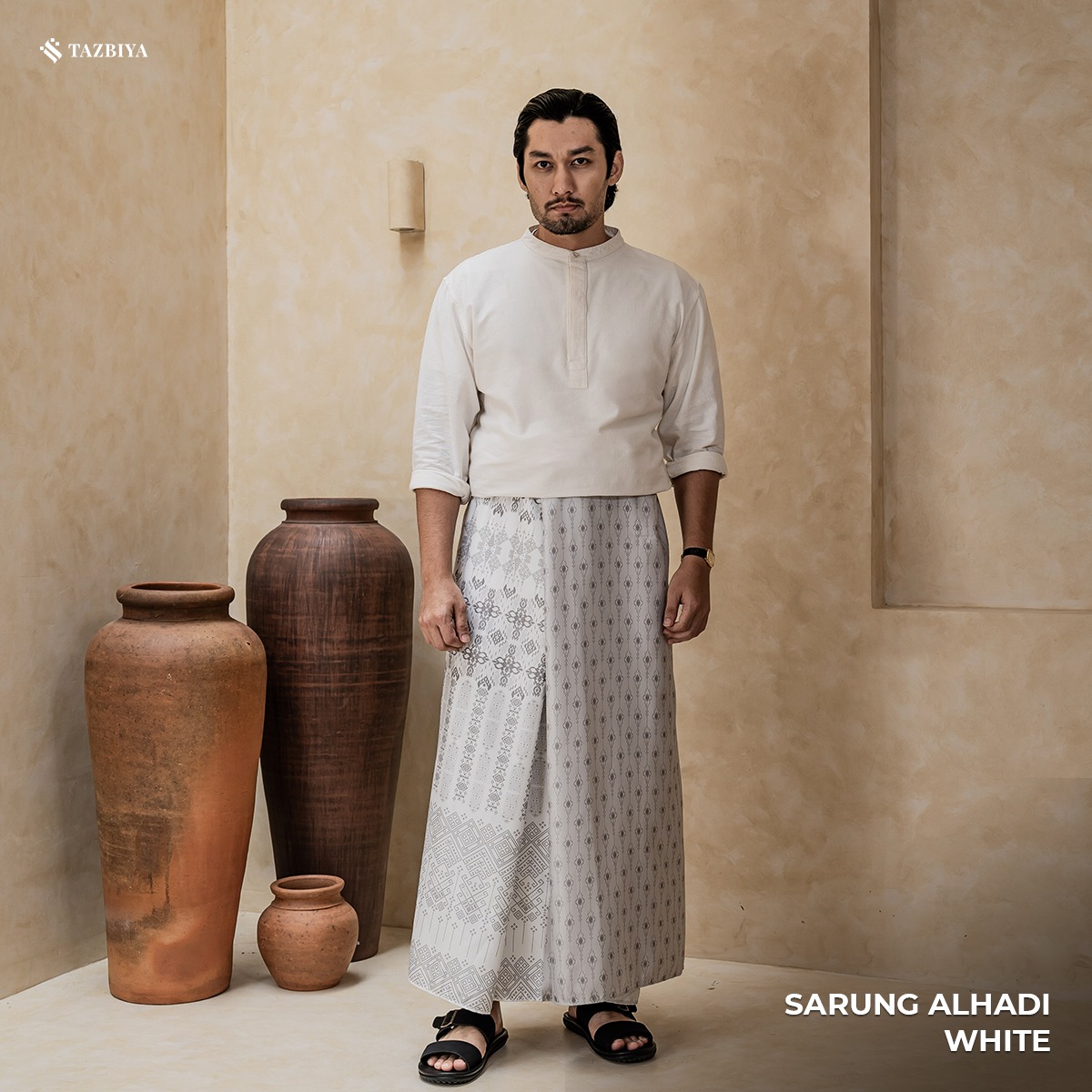 TAZBIYA PRAYER-SET SARUNG ALHADI SERIES I SARUNG LAKI LAKI DEWASA MOTIF