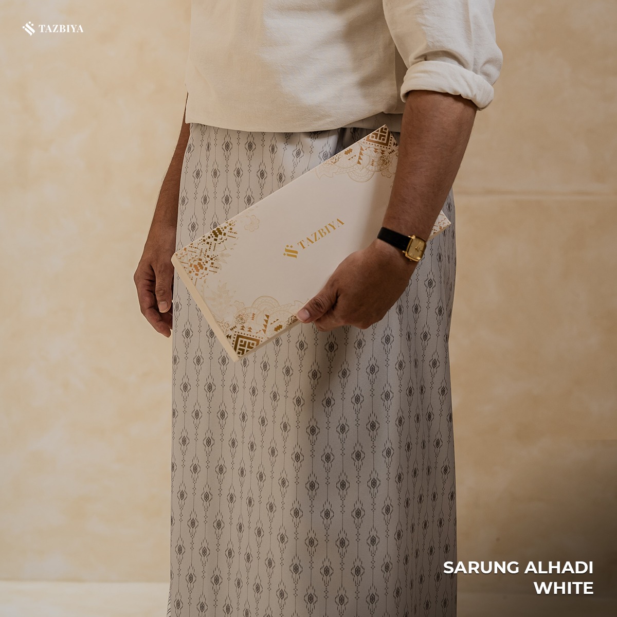 TAZBIYA PRAYER-SET SARUNG ALHADI SERIES I SARUNG LAKI LAKI DEWASA MOTIF