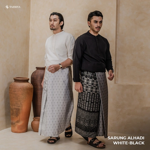 Image of TAZBIYA PRAYER-SET SARUNG ALHADI SERIES I SARUNG LAKI LAKI DEWASA MOTIF