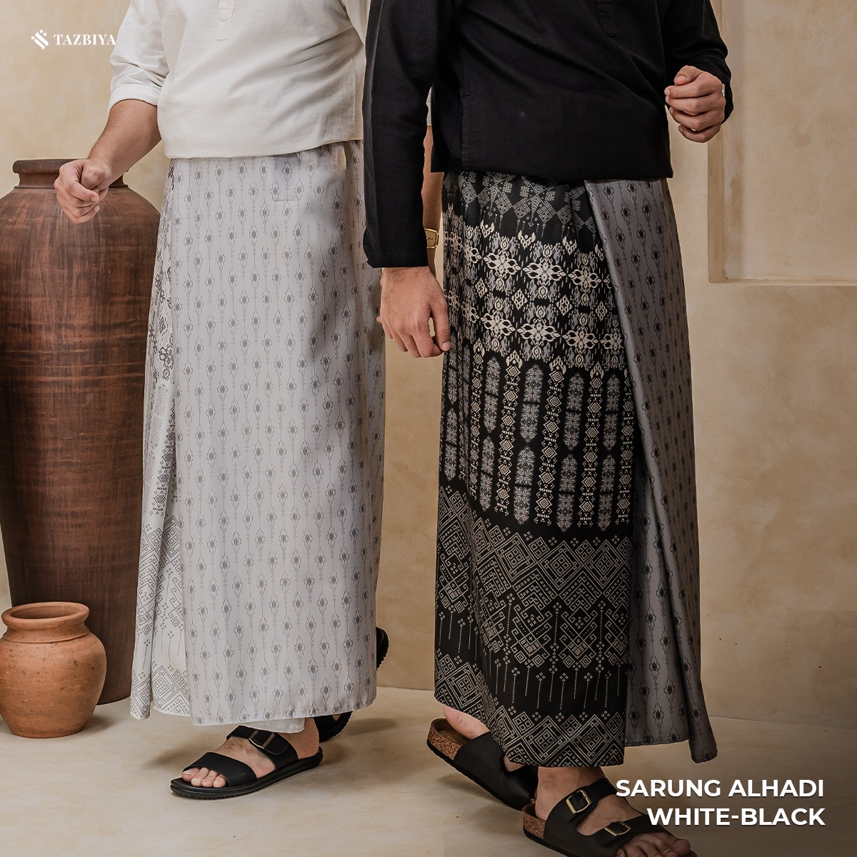 TAZBIYA PRAYER-SET SARUNG ALHADI SERIES I SARUNG LAKI LAKI DEWASA MOTIF