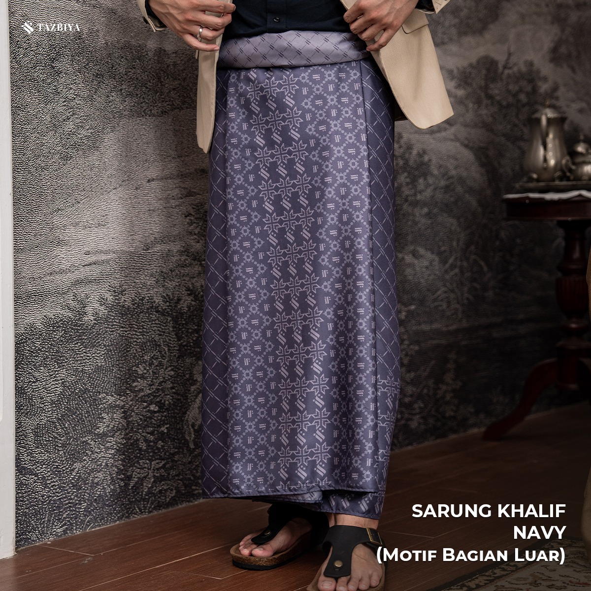 [NEW!] TAZBIYA PRAYER-SET SARUNG TWO-TONE KHALIF SERIES | SARUNG LAKI LAKI DEWASA MOTIF