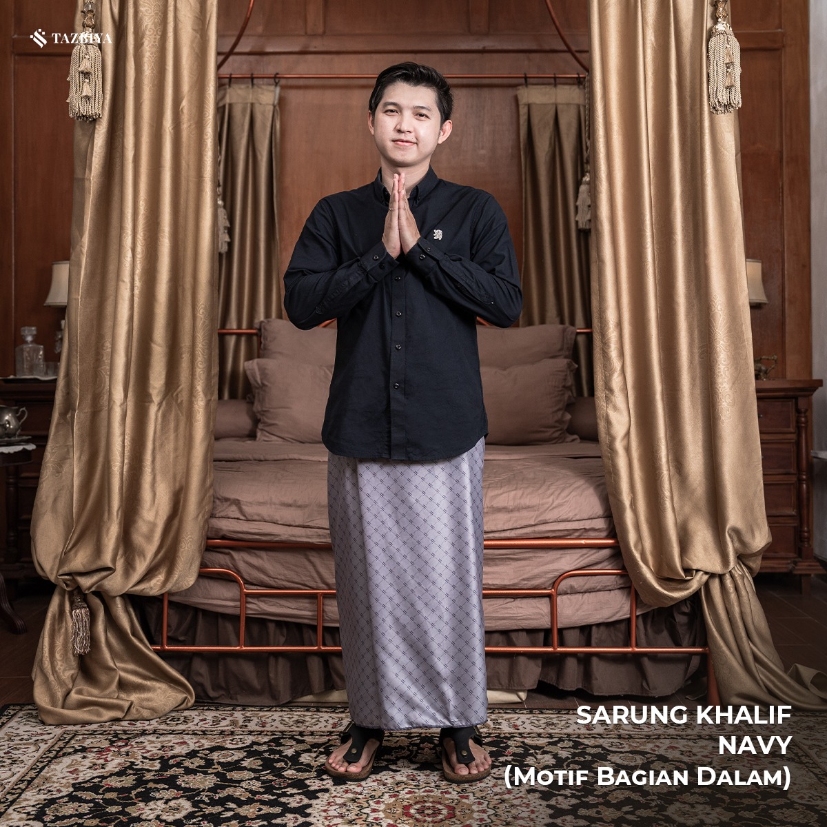 [NEW!] TAZBIYA PRAYER-SET SARUNG TWO-TONE KHALIF SERIES | SARUNG LAKI LAKI DEWASA MOTIF
