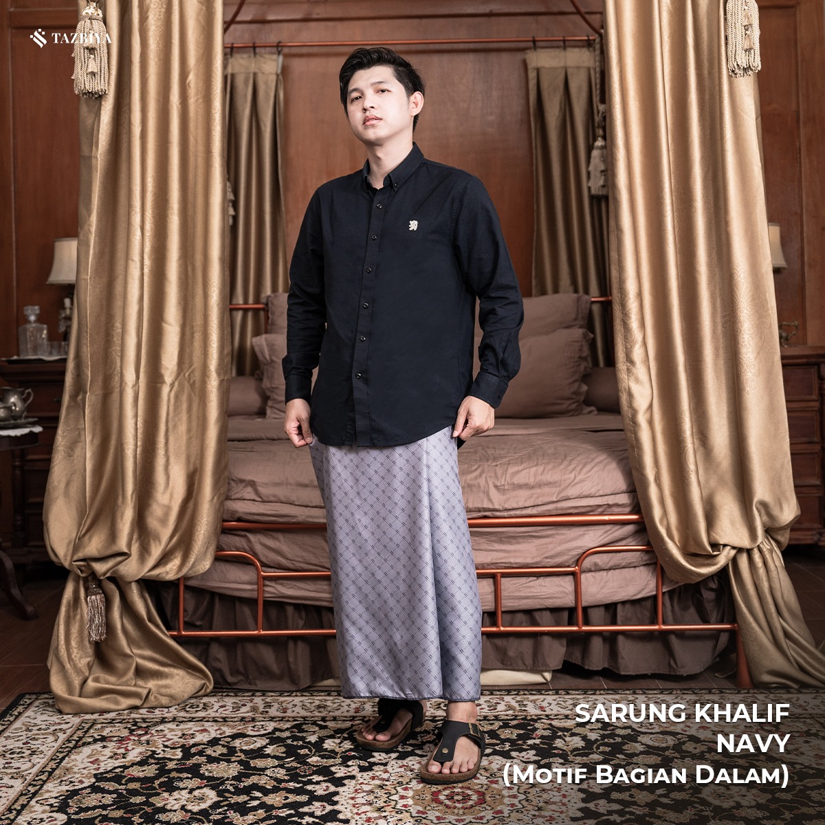 [NEW!] TAZBIYA PRAYER-SET SARUNG TWO-TONE KHALIF SERIES | SARUNG LAKI LAKI DEWASA MOTIF