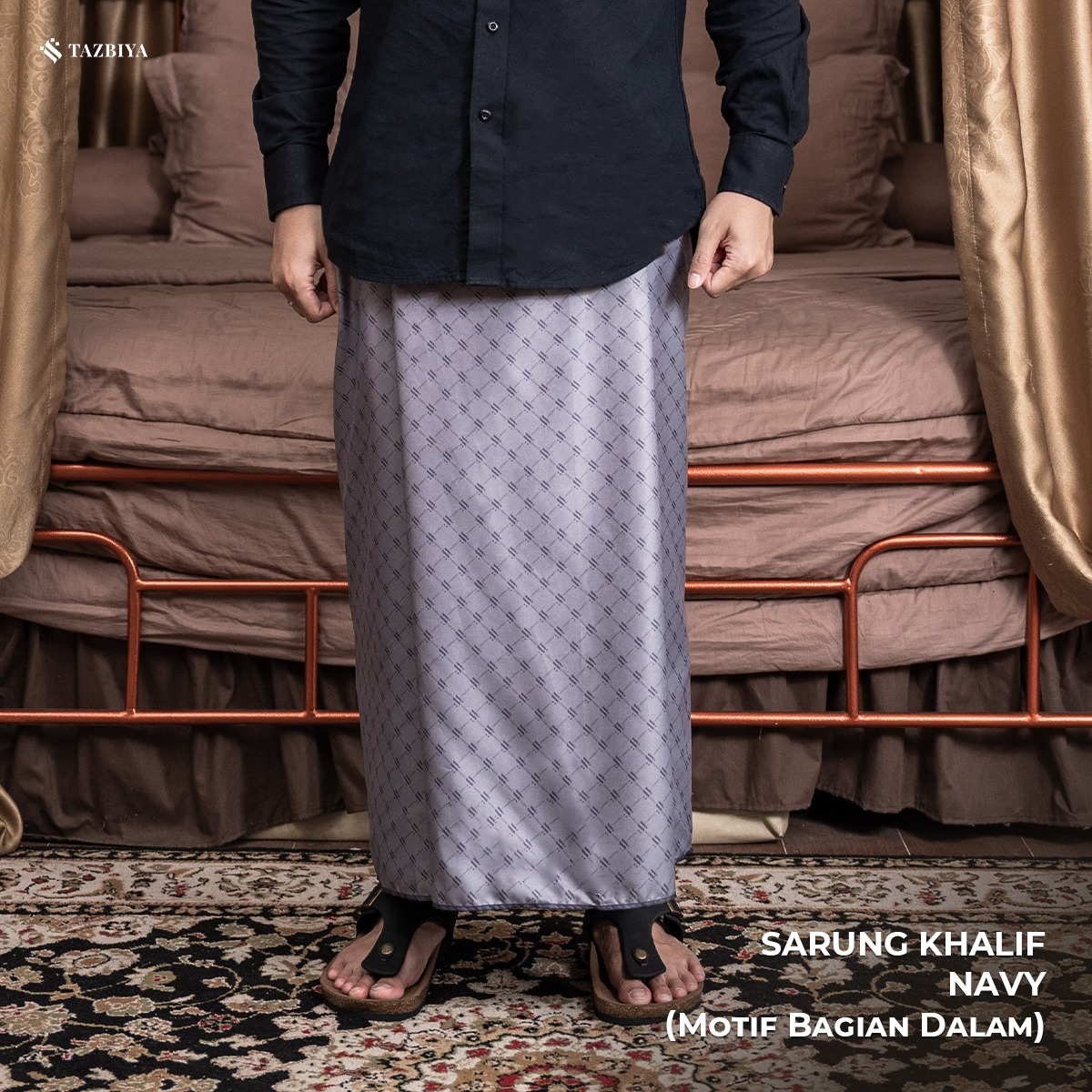[NEW!] TAZBIYA PRAYER-SET SARUNG TWO-TONE KHALIF SERIES | SARUNG LAKI LAKI DEWASA MOTIF
