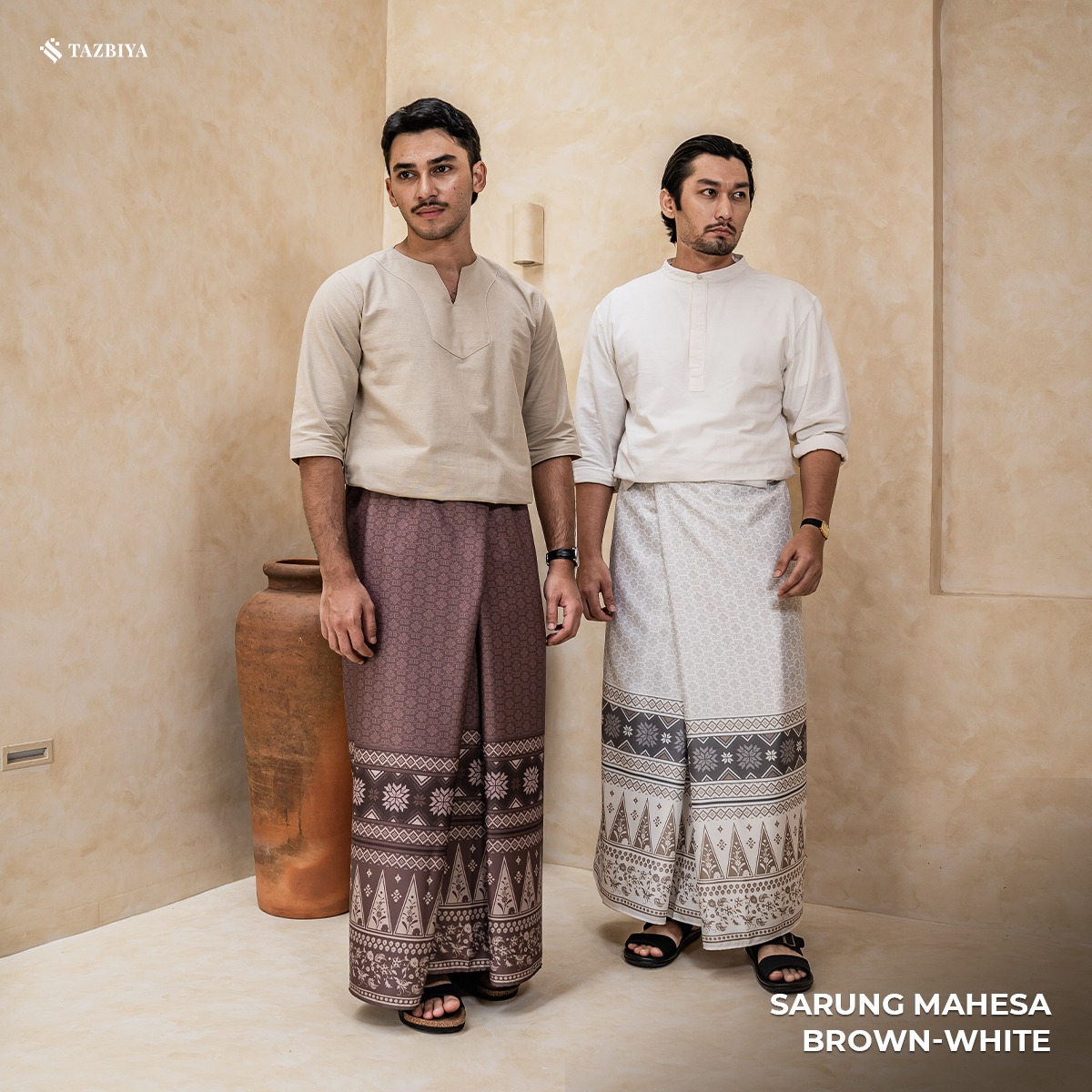 TAZBIYA PRAYER-SET SARUNG MAHESA SERIES I SARUNG LAKI LAKI DEWASA MOTIF