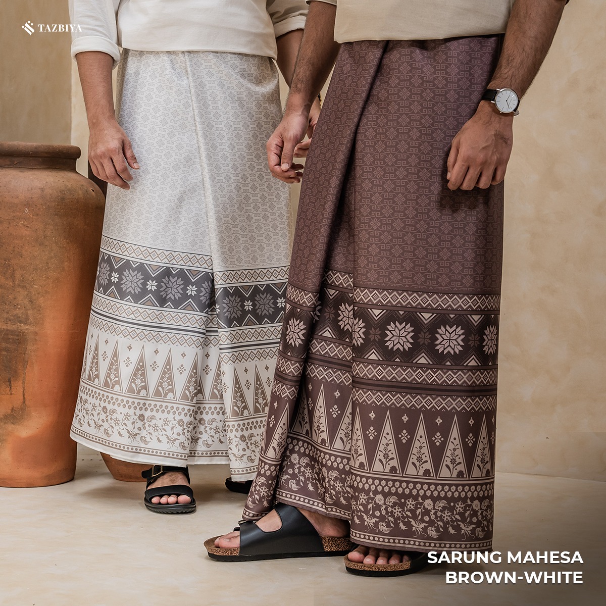 TAZBIYA PRAYER-SET SARUNG MAHESA SERIES I SARUNG LAKI LAKI DEWASA MOTIF