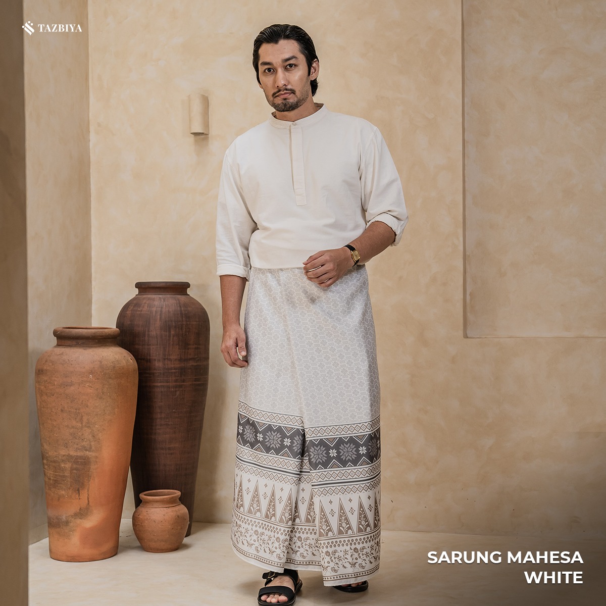 TAZBIYA PRAYER-SET SARUNG MAHESA SERIES I SARUNG LAKI LAKI DEWASA MOTIF