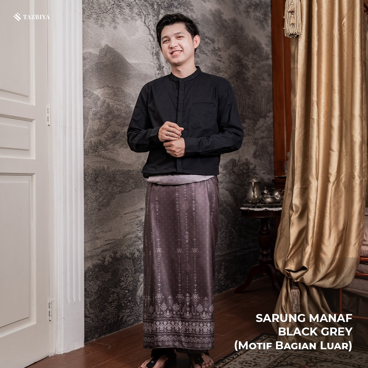 [NEW!] TAZBIYA PRAYER-SET SARUNG TWO-TONE MANAF SERIES | SARUNG LAKI LAKI DEWASA MOTIF