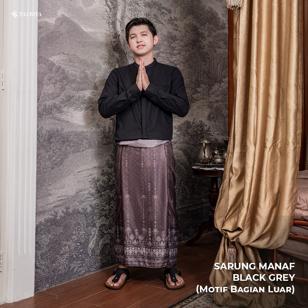 [NEW!] TAZBIYA PRAYER-SET SARUNG TWO-TONE MANAF SERIES | SARUNG LAKI LAKI DEWASA MOTIF