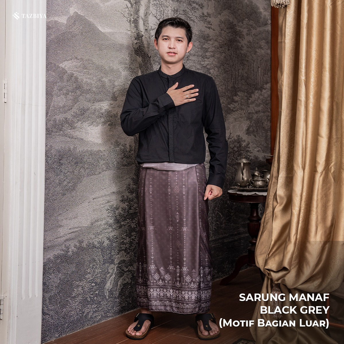 [NEW!] TAZBIYA PRAYER-SET SARUNG TWO-TONE MANAF SERIES | SARUNG LAKI LAKI DEWASA MOTIF