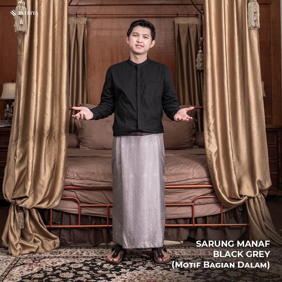 [NEW!] TAZBIYA PRAYER-SET SARUNG TWO-TONE MANAF SERIES | SARUNG LAKI LAKI DEWASA MOTIF