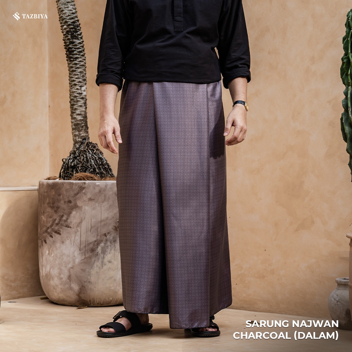 [NEW!] TAZBIYA PRAYER-SET SARUNG TWO-TONE NAJWAN SERIES | SARUNG LAKI LAKI DEWASA MOTIF