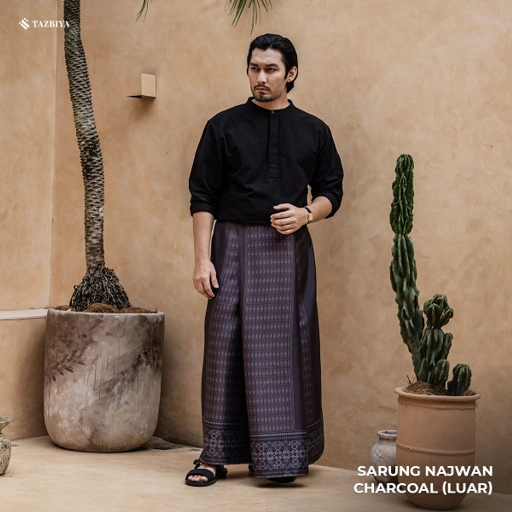 Image of [NEW!] TAZBIYA PRAYER-SET SARUNG TWO-TONE NAJWAN SERIES | SARUNG LAKI LAKI DEWASA MOTIF