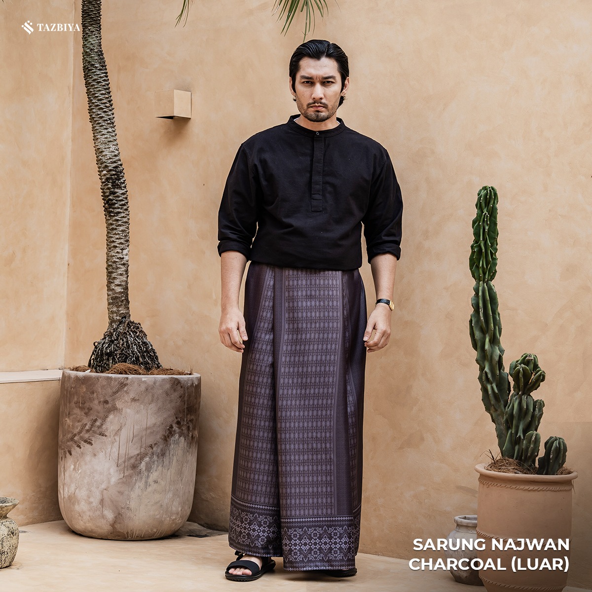 [NEW!] TAZBIYA PRAYER-SET SARUNG TWO-TONE NAJWAN SERIES | SARUNG LAKI LAKI DEWASA MOTIF