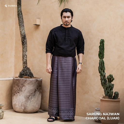 Image of [NEW!] TAZBIYA PRAYER-SET SARUNG TWO-TONE NAJWAN SERIES | SARUNG LAKI LAKI DEWASA MOTIF