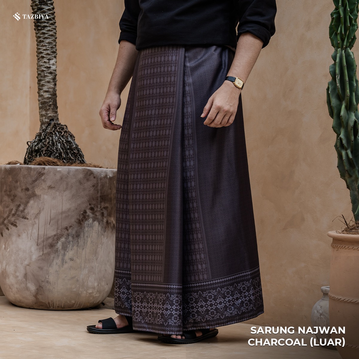 [NEW!] TAZBIYA PRAYER-SET SARUNG TWO-TONE NAJWAN SERIES | SARUNG LAKI LAKI DEWASA MOTIF