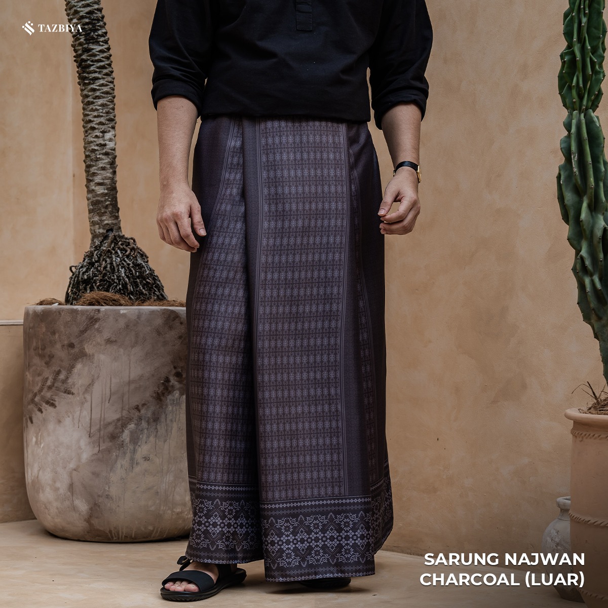 [NEW!] TAZBIYA PRAYER-SET SARUNG TWO-TONE NAJWAN SERIES | SARUNG LAKI LAKI DEWASA MOTIF