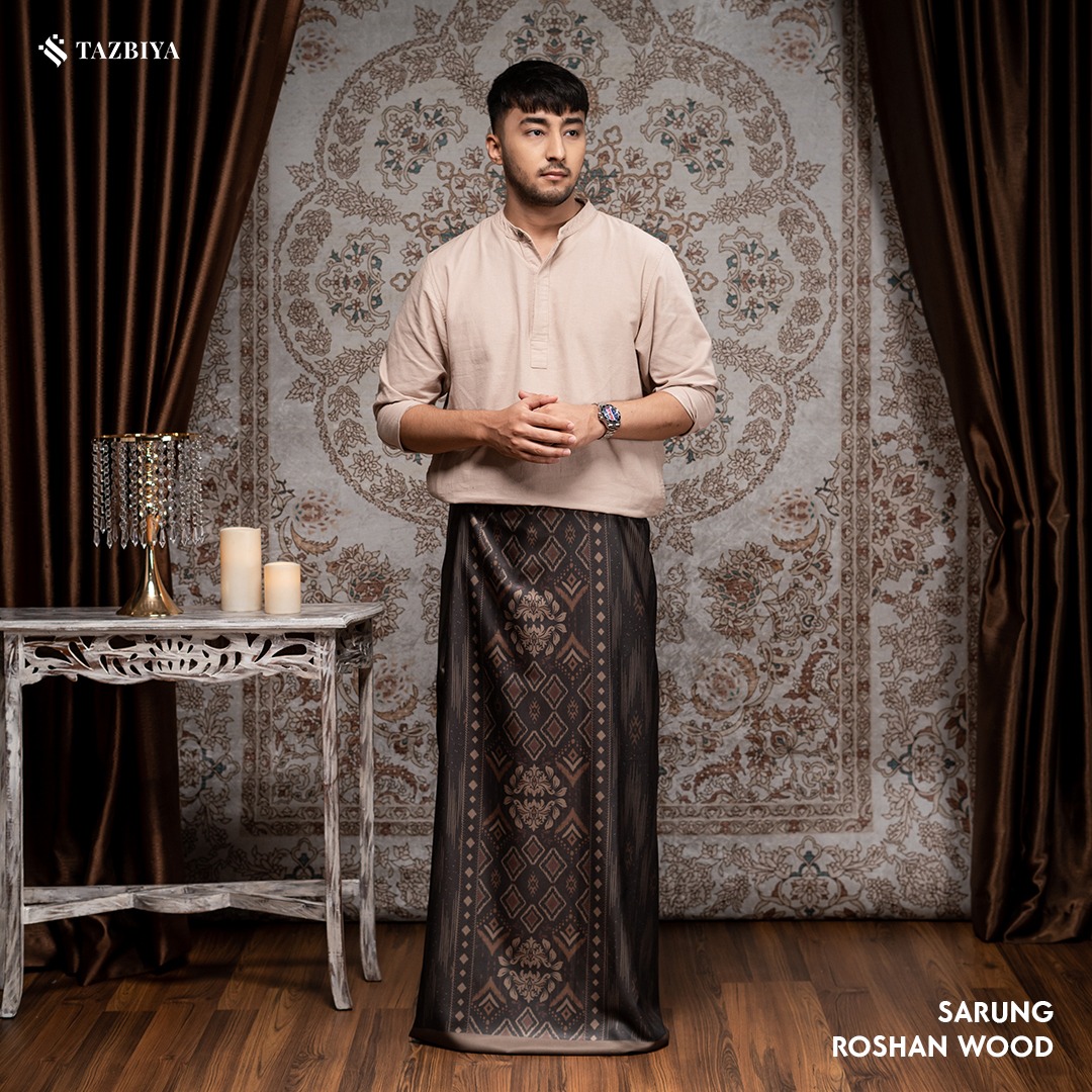 [NEW!] TAZBIYA PRAYER-SET SARUNG ROSHAN SERIES I SARUNG LAKI LAKI DEWASA MOTIF